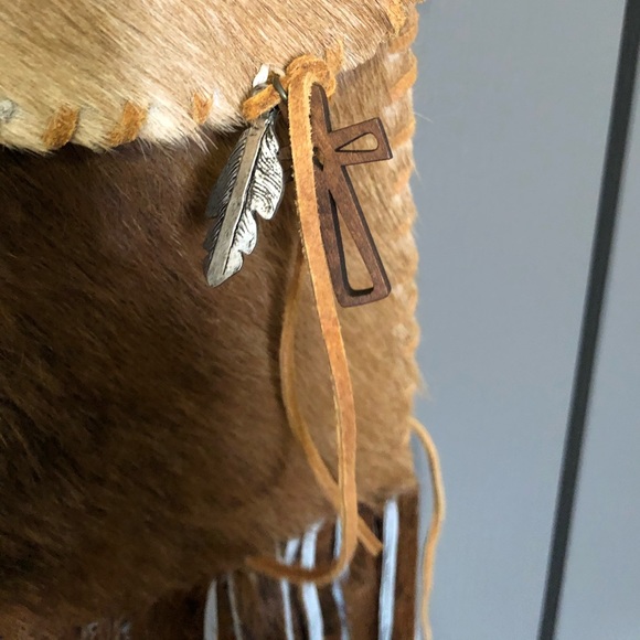 Boho crossbody cowhide purse - Picture 6 of 9
